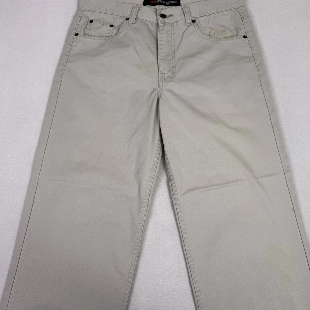 Vtg‎ Levi's 550 Special Reserve Orange Tab Khaki 32x28 Relaxed Tapered Jeans